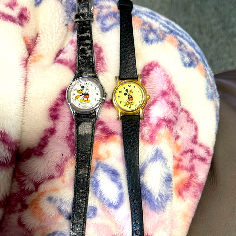 Two vintage Mickey Mouse watches